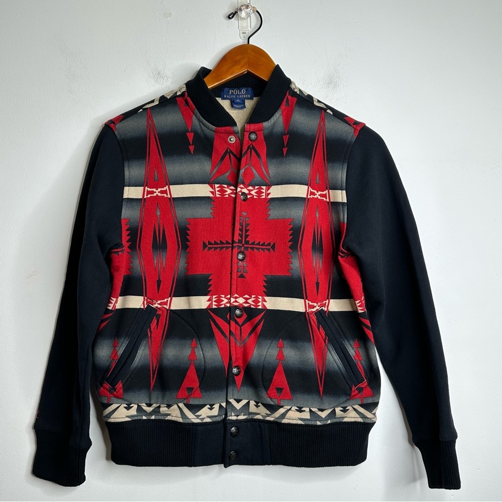 Polo Ralph Lauren Boys’ Native Pattern Bomber Jacket Size Medium